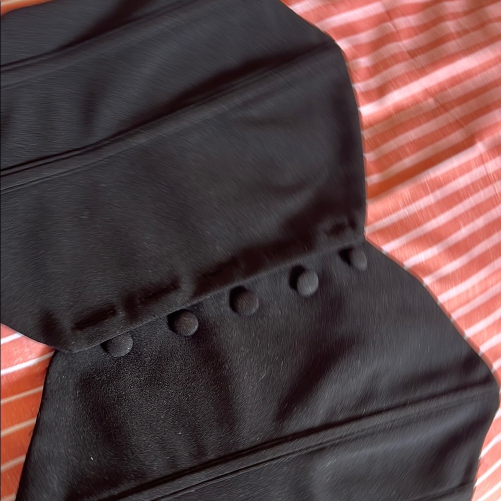 Elegant Black Buttoned Dress
